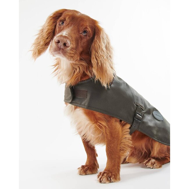 Barbour Slykoil Wax Dog Coat - Olive