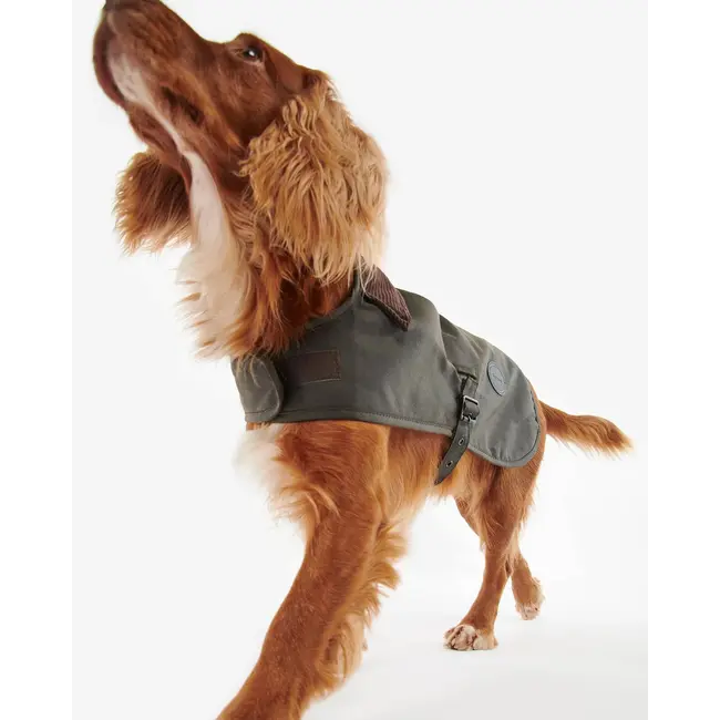 Barbour Slykoil Wax Dog Coat - Olive