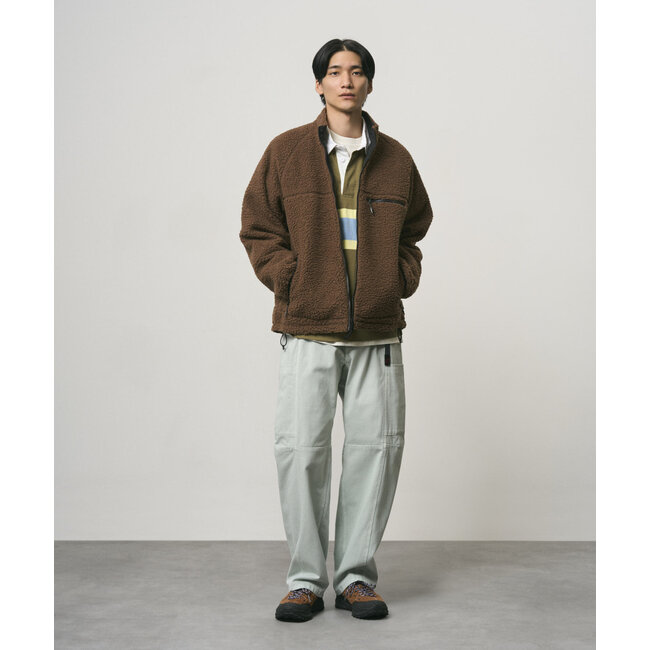 Gramicci Reversible Sherpa Jacket - Dark Brown / Black