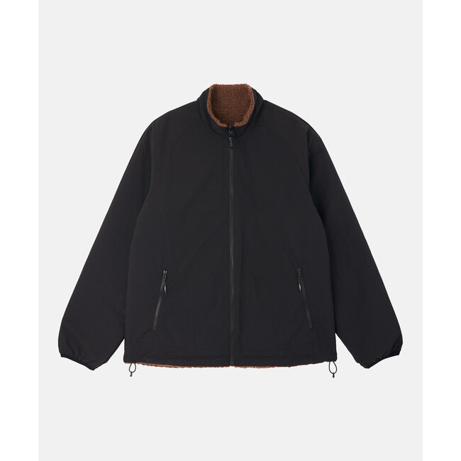 Gramicci Reversible Sherpa Jacket - Dark Brown / Black