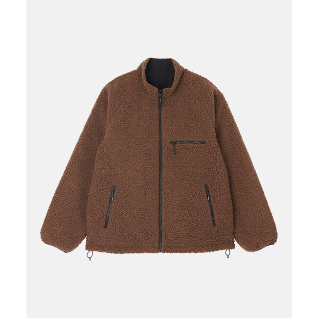 Gramicci Reversible Sherpa Jacket - Dark Brown / Black