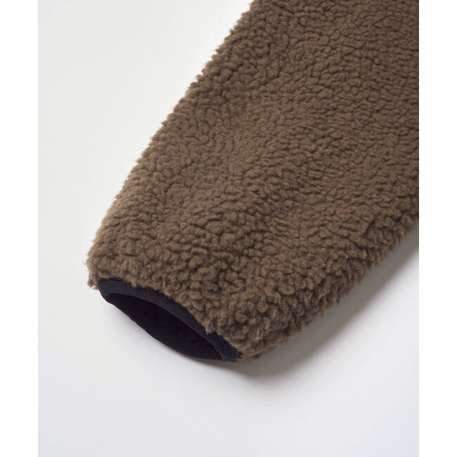 Gramicci Reversible Sherpa Jacket - Dark Brown / Black