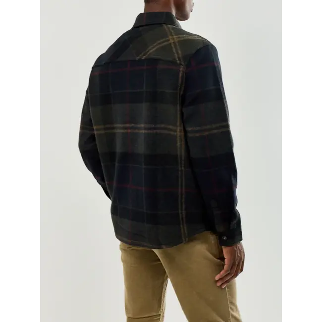 Barbour Woodlane Brushed Check Overshirt - Shadow Classic Tartan