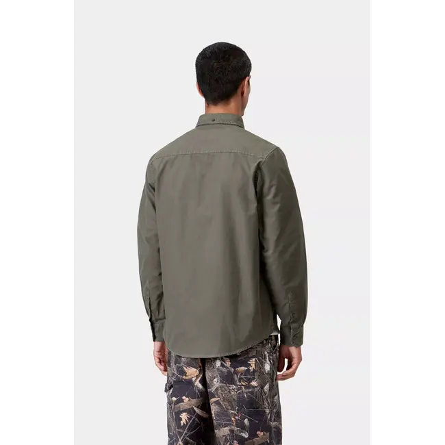 Carhartt WIP L/S Bolton Shirt - Shungite garment dyed