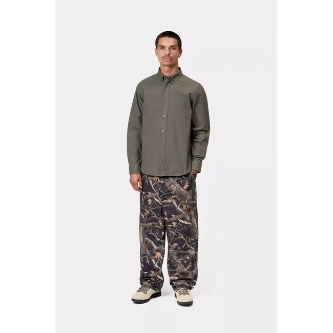 Carhartt WIP L/S Bolton Shirt - Shungite garment dyed