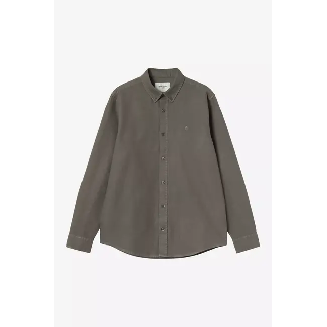 Carhartt WIP L/S Bolton Shirt - Shungite garment dyed