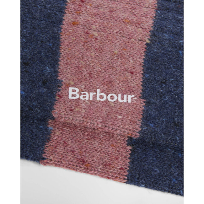 Barbour Houghton Stripe Socks - Bordeaux Navy