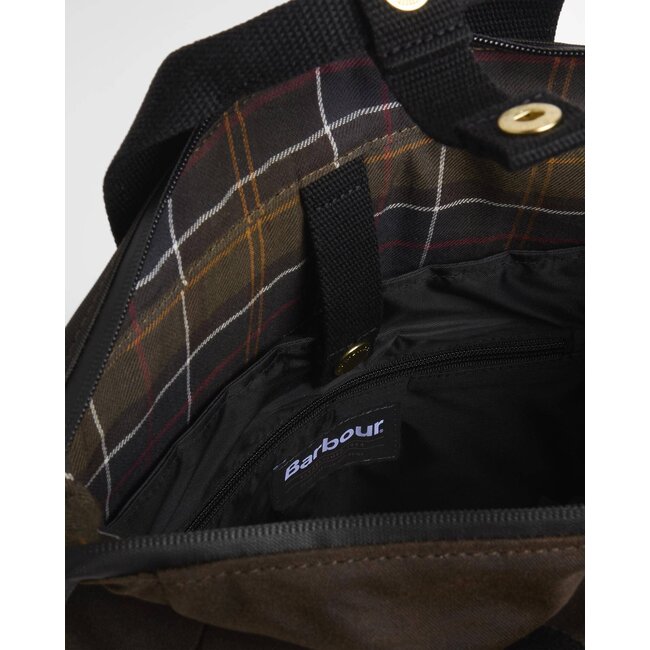 Barbour Field Wax Backpack - Olive / Black