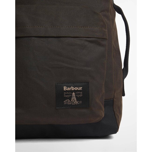 Barbour Field Wax Backpack - Olive / Black