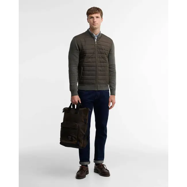Barbour Field Wax Backpack - Olive / Black