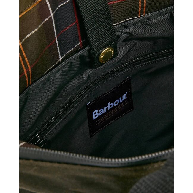 Barbour Field Wax Backpack - Olive / Black