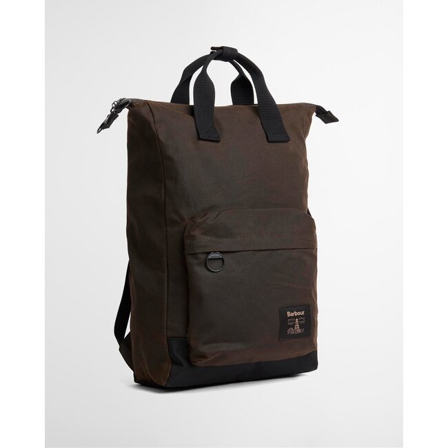 Barbour Field Wax Backpack - Olive / Black