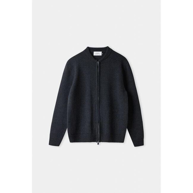 About Companions PAUL Cardigan - Pure Merino Mel Black