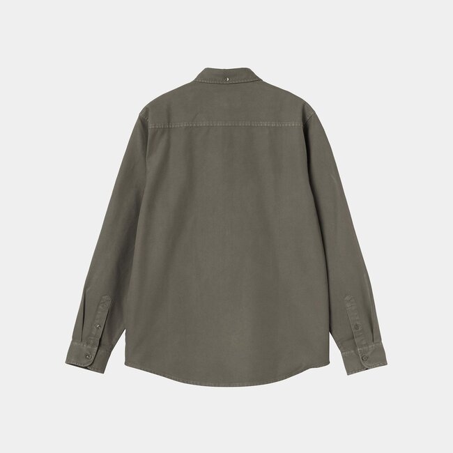 Carhartt WIP L/S Bolton Shirt - Shungite garment dyed