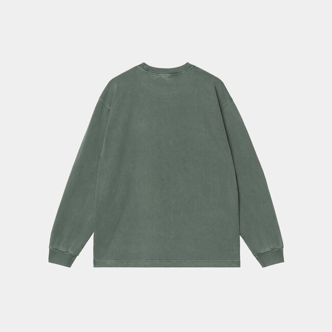 Carhartt WIP L/S Vista T-Shirt - Dark Scarab garment dyed
