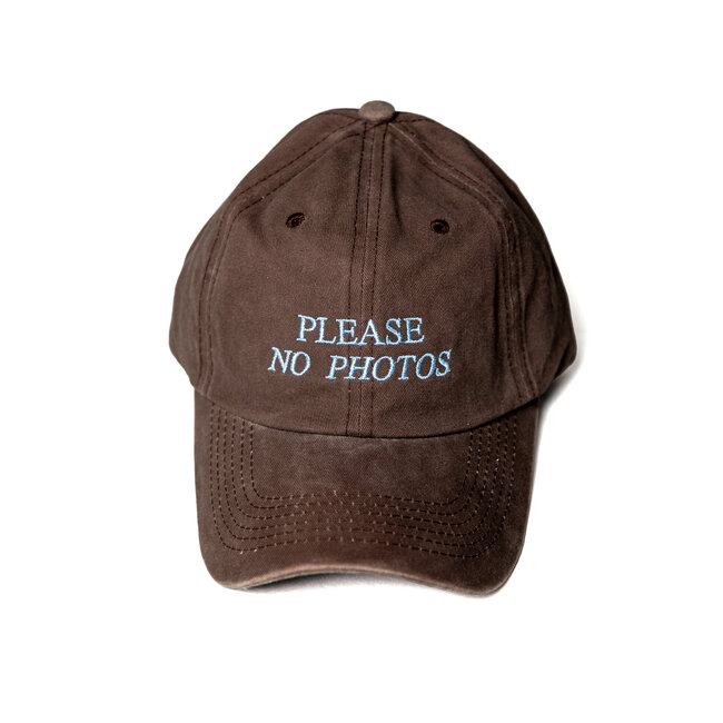 HOHO COCO Please No Photos Cap - Brown / Washed Brown