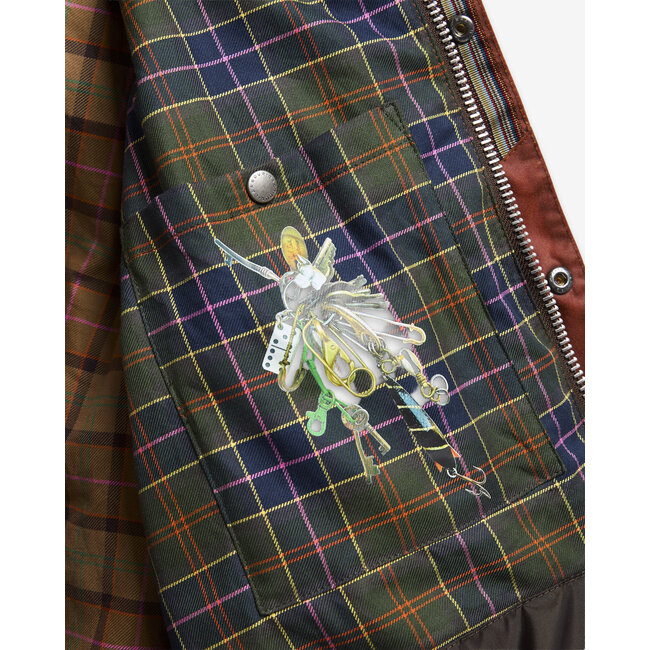 Barbour Barbour X Paul Smith Key Transport Wax Jacket - Russet