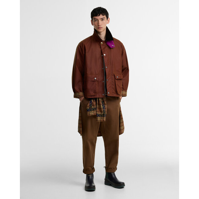 Barbour Barbour X Paul Smith Key Transport Wax Jacket - Russet