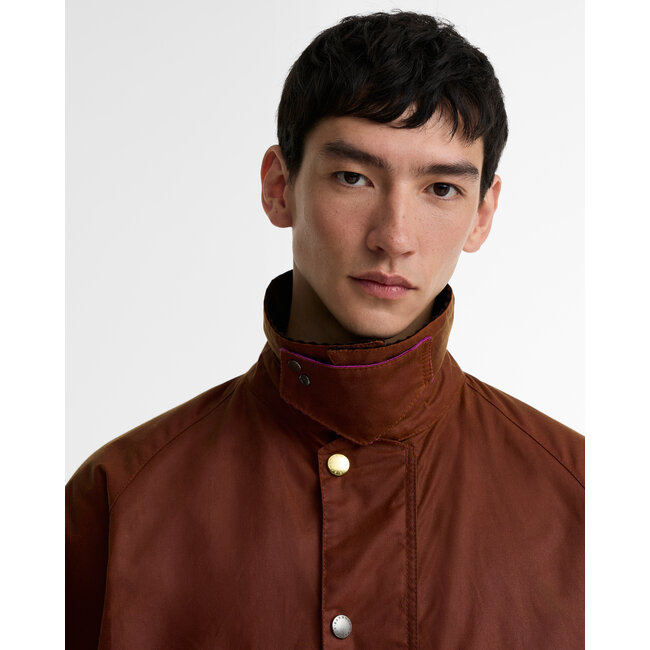 Barbour Barbour X Paul Smith Key Transport Wax Jacket - Russet