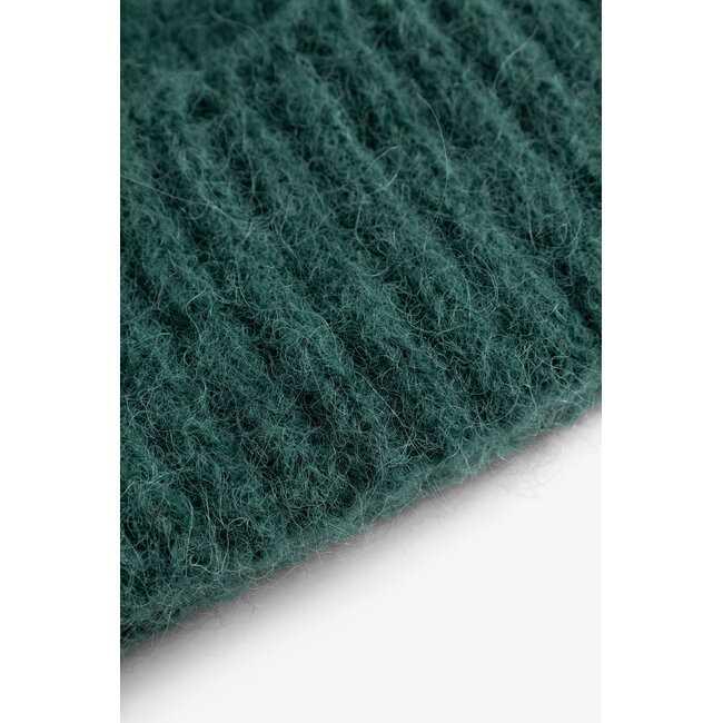 Norse Projects Alpaca Wool Chunky Rib Beanie - North Sea