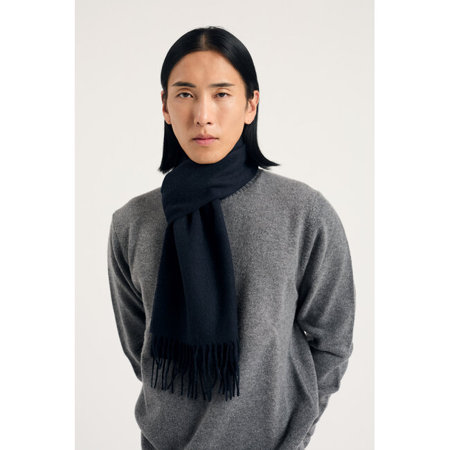 Norse Projects Moon Lambswool Scarf - Dark Navy
