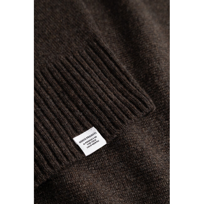 Norse Projects Stensmark Merino Lambswool Sweater - Heathland Brown