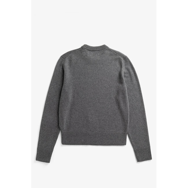 Norse Projects Stensmark Merino Lambswool Sweater - Grey Melange