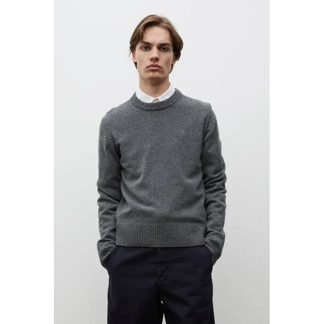 Norse Projects Stensmark Merino Lambswool Sweater - Grey Melange