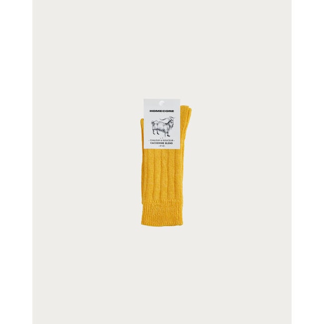 Homecore Cashmere Socks - Yellow