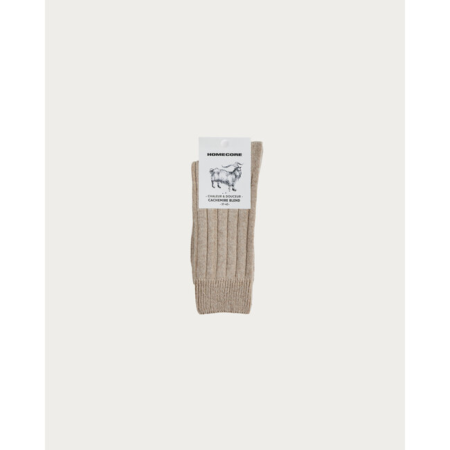 Homecore Cashmere Socks - Soybean