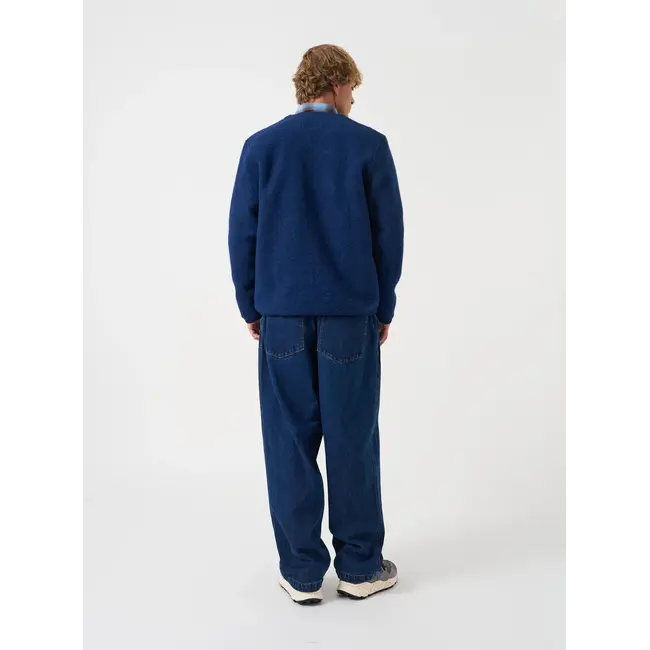 Universal Works Wool Fleece Cardigan - Indigo