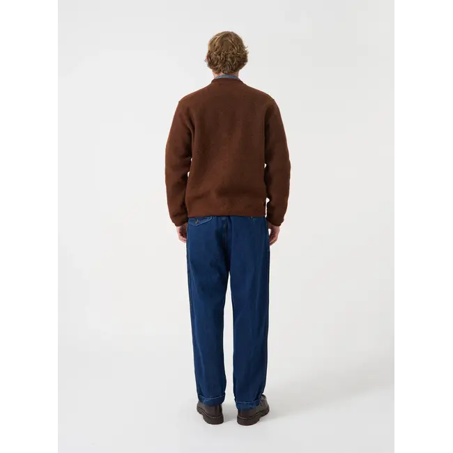 Universal Works Wool Fleece Cardigan - Cacao