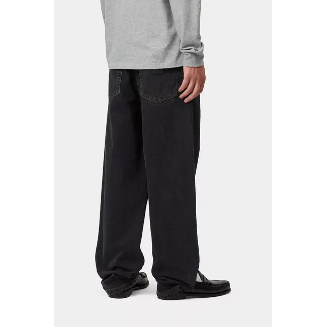 Carhartt WIP Aaron Pant - Black stone washed (no lenght)
