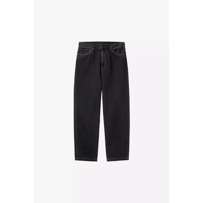 Carhartt WIP Aaron Pant - Black stone washed (no lenght)