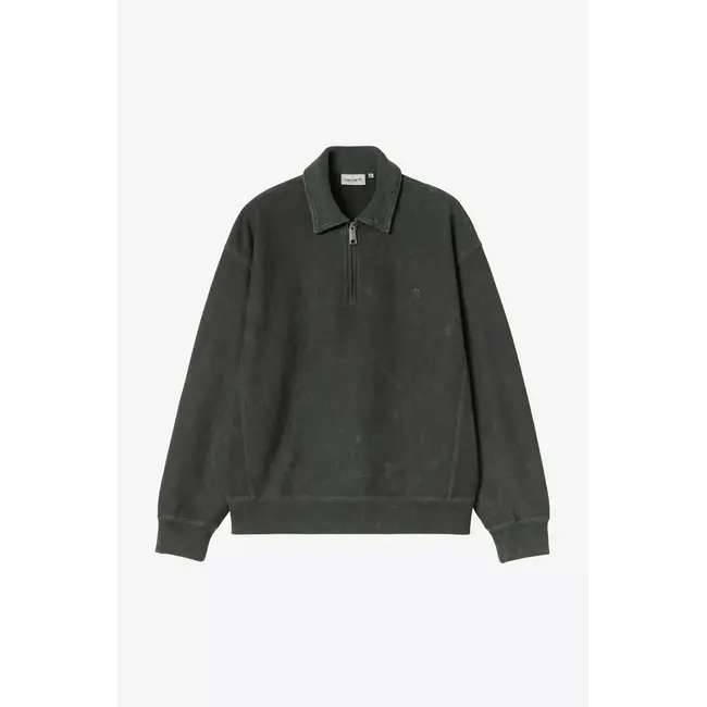 Carhartt WIP Lambert Polo Sweat - Raven Moon Wash