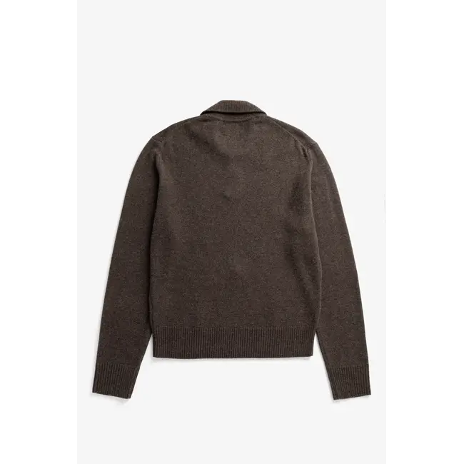 Norse Projects Anholt Lambswool Polo - Heathland Brown