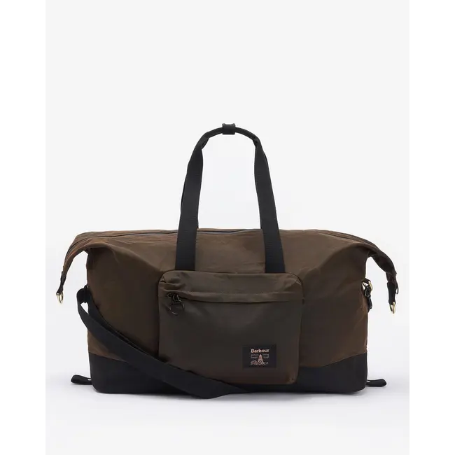Barbour Field Wax Holdall - Olive/Black