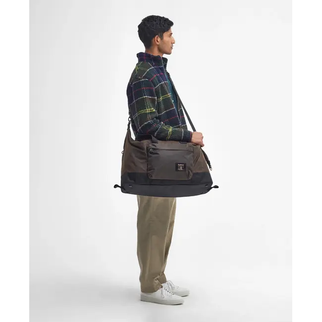 Barbour Field Wax Holdall - Olive/Black