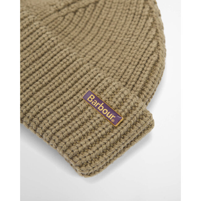 Barbour Mosely Beanie Hat - Mushroom