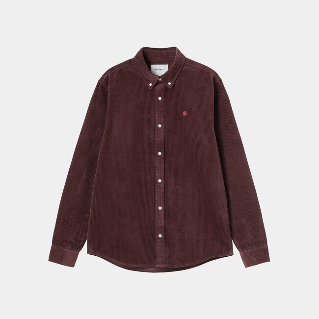 Carhartt WIP L/S Madison Cord Shirt - Amarone