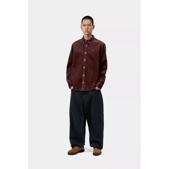 Carhartt WIP L/S Madison Cord Shirt - Amarone