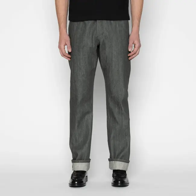 Naked and Famous Denim True Guy - Haunted Forest Selvedge - Forest
