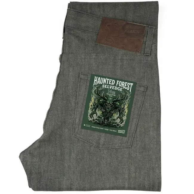 Naked and Famous Denim True Guy - Haunted Forest Selvedge - Forest
