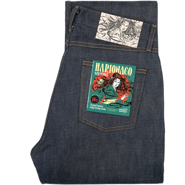 Naked and Famous Denim True Guy - Harionago Selvedge - Indigo