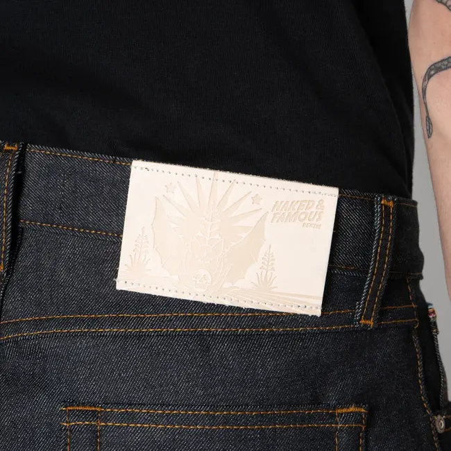 Naked and Famous Denim True Guy - Dia De Los Muertos Selvedge Bat