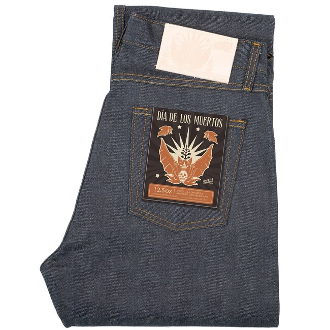 Naked and Famous Denim True Guy - Dia De Los Muertos Selvedge Bat
