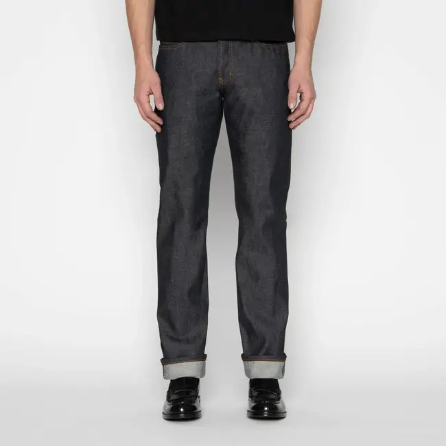 Naked and Famous Denim Weird Guy - Dia De Los Muertos Selvedge Bat - Indigo