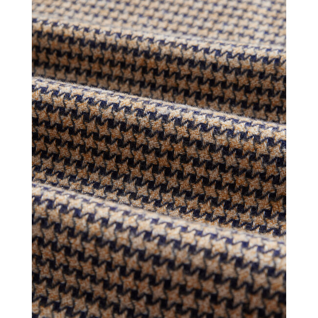 Portuguese Flannel Abstract Pied Poule - Navy