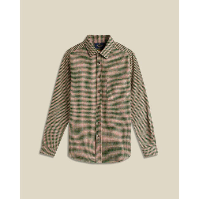 Portuguese Flannel Abstract Pied Poule - Green
