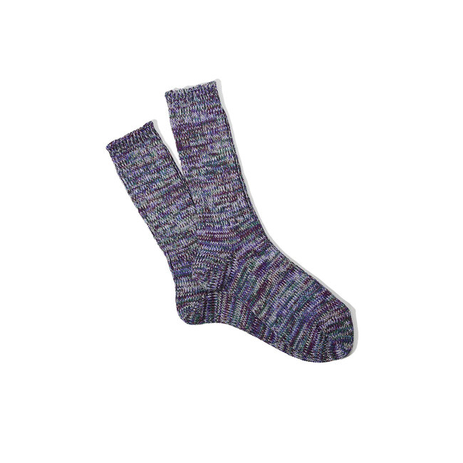 Anonymous Ism 5color Mix Crew Socks – Purple